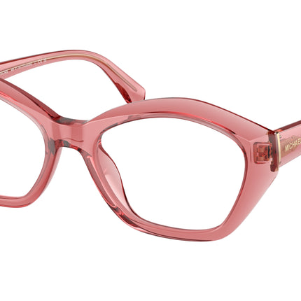 Michael Kors SEASIDE MK4116U Irregular Eyeglasses  3970-Rose Transparent 53-140-18 - Color Map Pink