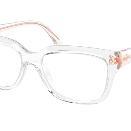 Michael Kors BIRMINGHAM MK4117U Rectangle Eyeglasses  3015-Clear 54-140-16 - Color Map Transparent