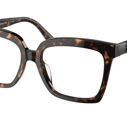 Michael Kors NASSAU MK4119U Square Eyeglasses  3006-Dark Tortoise 53-140-17 - Color Map Tortoise