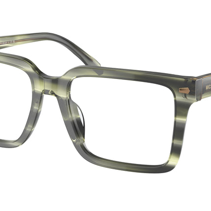 Michael Kors MOSEL MK4121U Square Eyeglasses  3978-Olive Horn 54-145-18 - Color Map Green