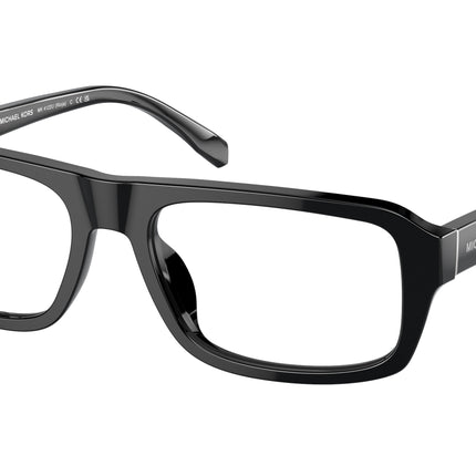 Michael Kors RIOJA MK4122U Irregular Eyeglasses  3005-Black 56-145-18 - Color Map Black