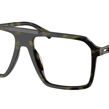 Michael Kors MONTREUX MK4123U Square Eyeglasses  3943-Olive Tortoise 57-145-17 - Color Map Green