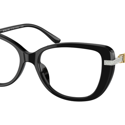 Michael Kors FORMENTERA MK4125BU Cat Eye Eyeglasses  3005-Black 54-140-16 - Color Map Black