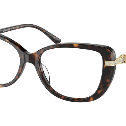 Michael Kors FORMENTERA MK4125BU Cat Eye Eyeglasses  3006-Dark Tortoise 54-140-16 - Color Map Tortoise