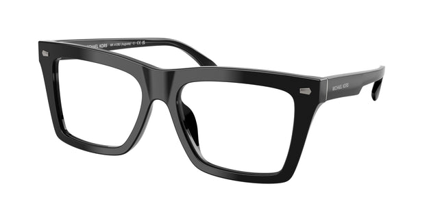 Michael Kors AUGUSTA MK4128U Square Eyeglasses  3005-Black 56-145-17 - Color Map Black