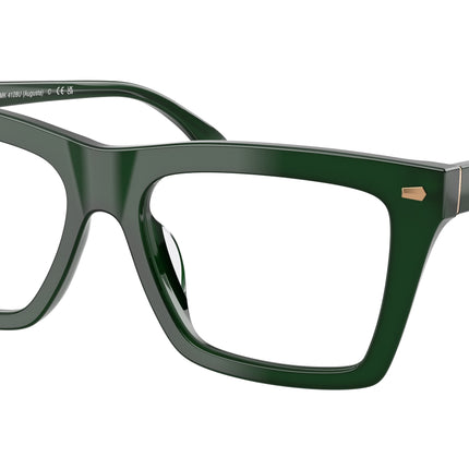 Michael Kors AUGUSTA MK4128U Square Eyeglasses  4008-Olive Solid 56-145-17 - Color Map Green
