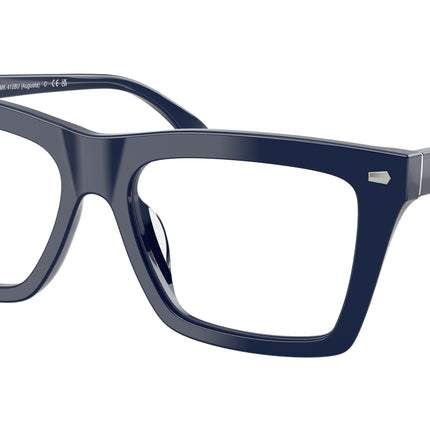 Michael Kors AUGUSTA MK4128U Square Eyeglasses  4009-Navy Solid 56-145-17 - Color Map Blue