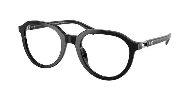 Michael Kors REDWOOD MK4129 Round Eyeglasses  3005-Black 53-145-21 - Color Map Black