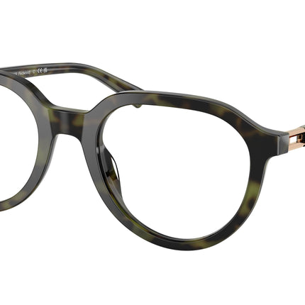 Michael Kors REDWOOD MK4129 Round Eyeglasses  3943-Olive Tortoise 53-145-21 - Color Map Green