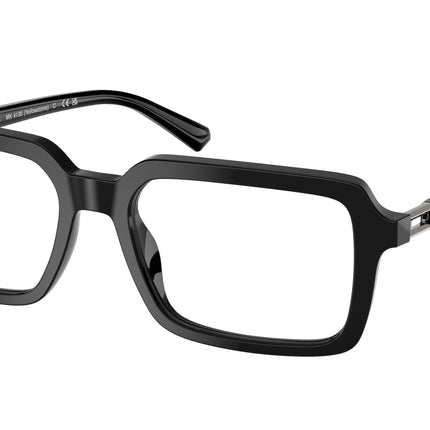 Michael Kors YELLOWSTONE MK4130 Rectangle Eyeglasses  3005-Black 55-145-18 - Color Map Black