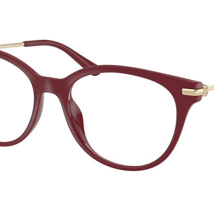 Michael Kors TORTOLA MK4135U Round Eyeglasses  4004-Deep Red 54-140-17 - Color Map Red