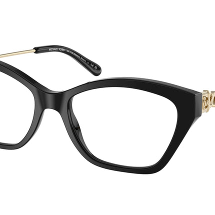 Michael Kors MAKENA BEACH MK4136 Square Eyeglasses  3005-Black 54-140-17 - Color Map Black