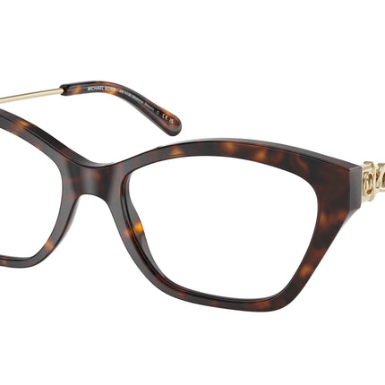 Michael Kors MAKENA BEACH MK4136 Square Eyeglasses  3006-Dark Tortoise 54-140-17 - Color Map Tortoise