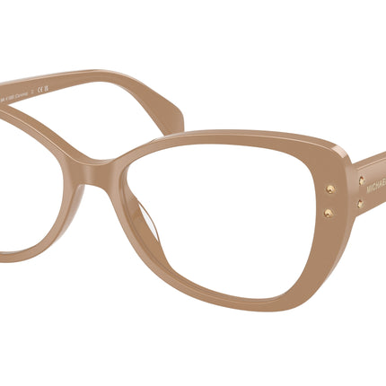 Michael Kors CERVINIA MK4138B Butterfly Eyeglasses  3555-Camel 54-140-16 - Color Map Brown