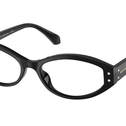 Michael Kors CORVARA MK4139B Oval Eyeglasses  3005-Black 54-140-17 - Color Map Black