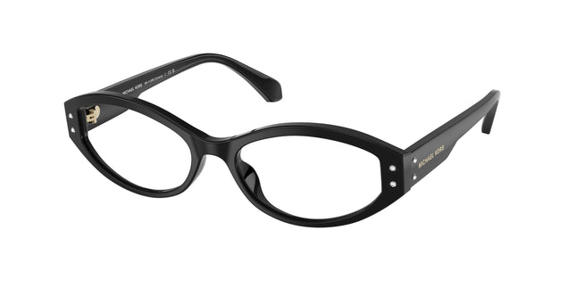 Michael Kors CORVARA MK4139B Oval Eyeglasses  3005-Black 54-140-17 - Color Map Black