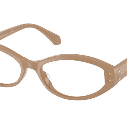 Michael Kors CORVARA MK4139B Oval Eyeglasses  3555-Camel 54-140-17 - Color Map Brown