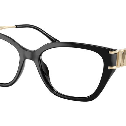 Michael Kors BIERZO MK4140U Square Eyeglasses  3005-Black 54-140-17 - Color Map Black