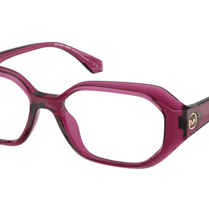 Michael Kors ISLAMORADA MK4147U Irregular Eyeglasses  4020-Berry Transparent 52-140-16 - Color Map Pink