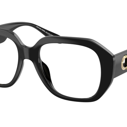 Michael Kors VALLETTA MK4148U Irregular Eyeglasses  3005-Black 52-145-17 - Color Map Black