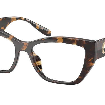 Michael Kors PUGLIA MK4149U Square Eyeglasses  3006-Dark Tortoise 54-145-17 - Color Map Tortoise