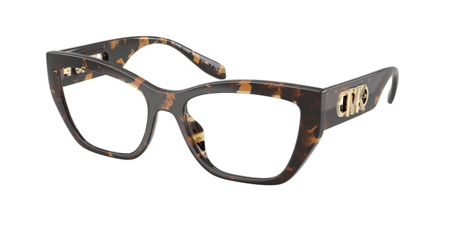 Michael Kors PUGLIA MK4149U Square Eyeglasses  3006-Dark Tortoise 54-145-17 - Color Map Tortoise