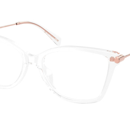 Michael Kors KINGSTON MK4150U Square Eyeglasses  3050-Clear 54-140-17 - Color Map Transparent