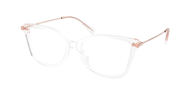 Michael Kors KINGSTON MK4150U Square Eyeglasses  3050-Clear 54-140-17 - Color Map Transparent