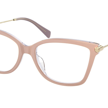 Michael Kors KINGSTON MK4150U Square Eyeglasses  4015-Light Sand Laminate 54-140-17 - Color Map White
