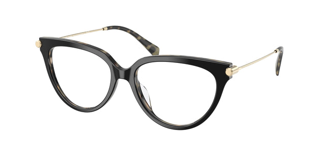 Michael Kors WINDHAM MK4151U Cat Eye Eyeglasses  3950-Black/Amber Tortoise 53-140-16 - Color Map Black