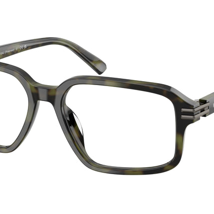 Michael Kors PINECREST MK4154U Irregular Eyeglasses  3705-Olive Tortoise 56-145-17 - Color Map Green