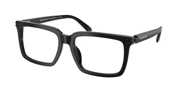 Michael Kors BAYSHORE MK4155U Square Eyeglasses  3005-Black 57-145-18 - Color Map Black