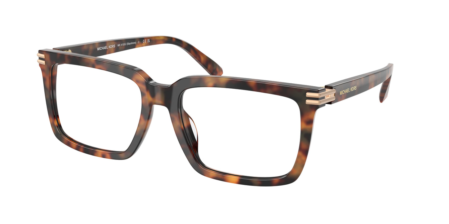 Michael Kors BAYSHORE MK4155U Square Eyeglasses  3904-Vintage Tortoise 57-145-18 - Color Map Tortoise