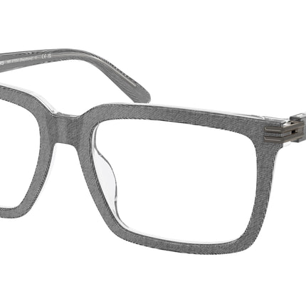 Michael Kors BAYSHORE MK4155U Square Eyeglasses  4009-Grey Denim 57-145-18 - Color Map Grey