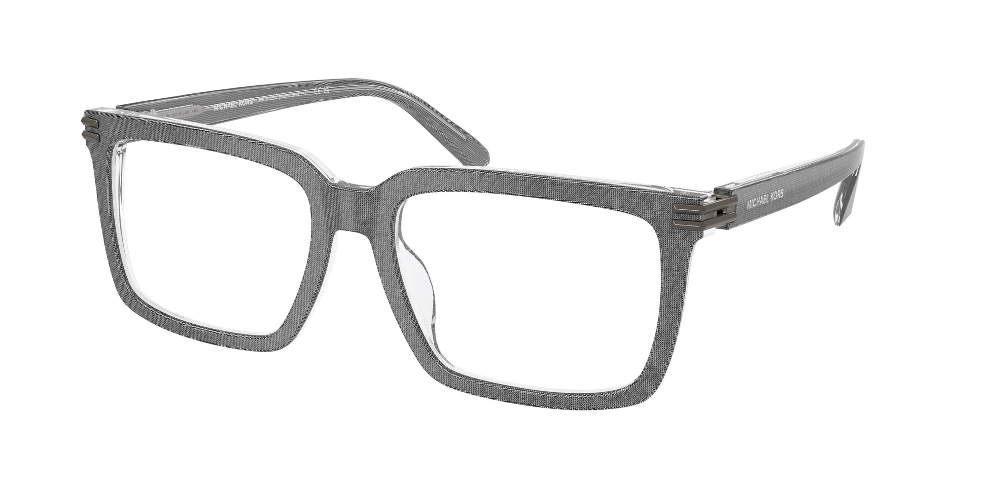 Michael Kors BAYSHORE MK4155U Square Eyeglasses  4009-Grey Denim 57-145-18 - Color Map Grey