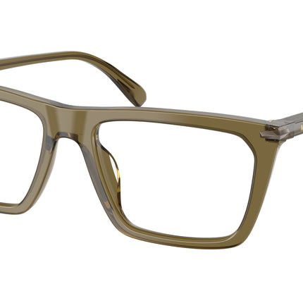 Michael Kors ECHO PARK MK4157U Rectangle Eyeglasses  4012-Olive Transparent 56-145-18 - Color Map Green