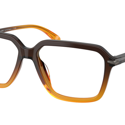 Michael Kors SAGUARO MK4159U Square Eyeglasses  4010-Amber Gradient 57-145-16 - Color Map Orange