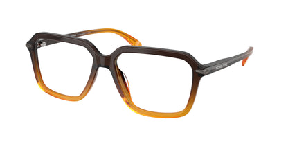 Michael Kors SAGUARO MK4159U Square Eyeglasses  4010-Amber Gradient 57-145-16 - Color Map Orange