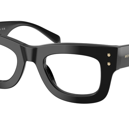 Michael Kors CORAL GABLES MK4160 Square Eyeglasses  3005-Black 47-140-23 - Color Map Black