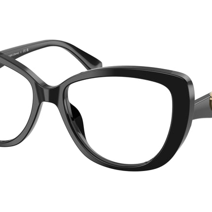 Michael Kors DERVIO MK4163U Butterfly Eyeglasses  3005-Black 54-140-16 - Color Map Black