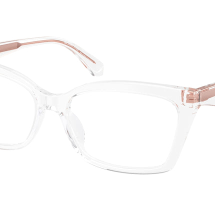 Michael Kors GARZENO MK4165U Rectangle Eyeglasses  3015-Crystal 55-140-16 - Color Map Transparent