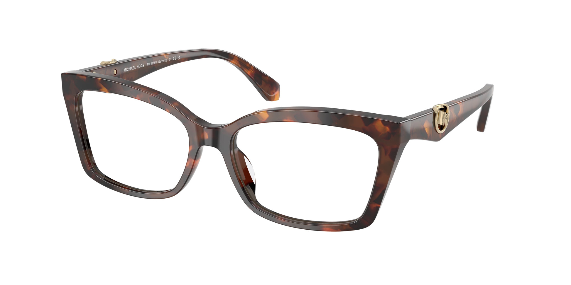 Michael Kors GARZENO MK4165U Rectangle Eyeglasses  4031-Luggage Tortoise 55-140-16 - Color Map Tortoise