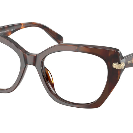 Michael Kors NASHVILLE MK4167U Irregular Eyeglasses  4031-Luggage Tortoise 53-140-17 - Color Map Tortoise
