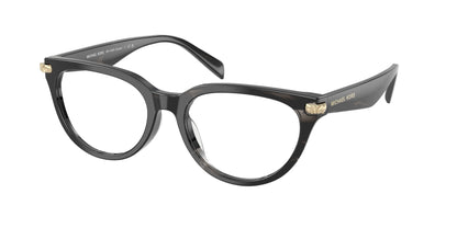 Michael Kors CASPER MK4168D Cat Eye Eyeglasses  4034-Black Horn 54-145-18 - Color Map Black