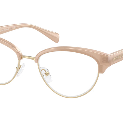 Michael Kors CURACAO MK4169 Cat Eye Eyeglasses  4038-Dark Tan 52-140-18 - Color Map Brown