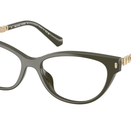 Michael Kors DOURO VALLEY MK4171U Cat Eye Eyeglasses  3902-Olive 54-140-16 - Color Map Green