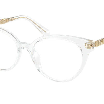 Michael Kors ISTRIA MK4172U Round Eyeglasses  3015-Crystal 51-140-16 - Color Map Transparent