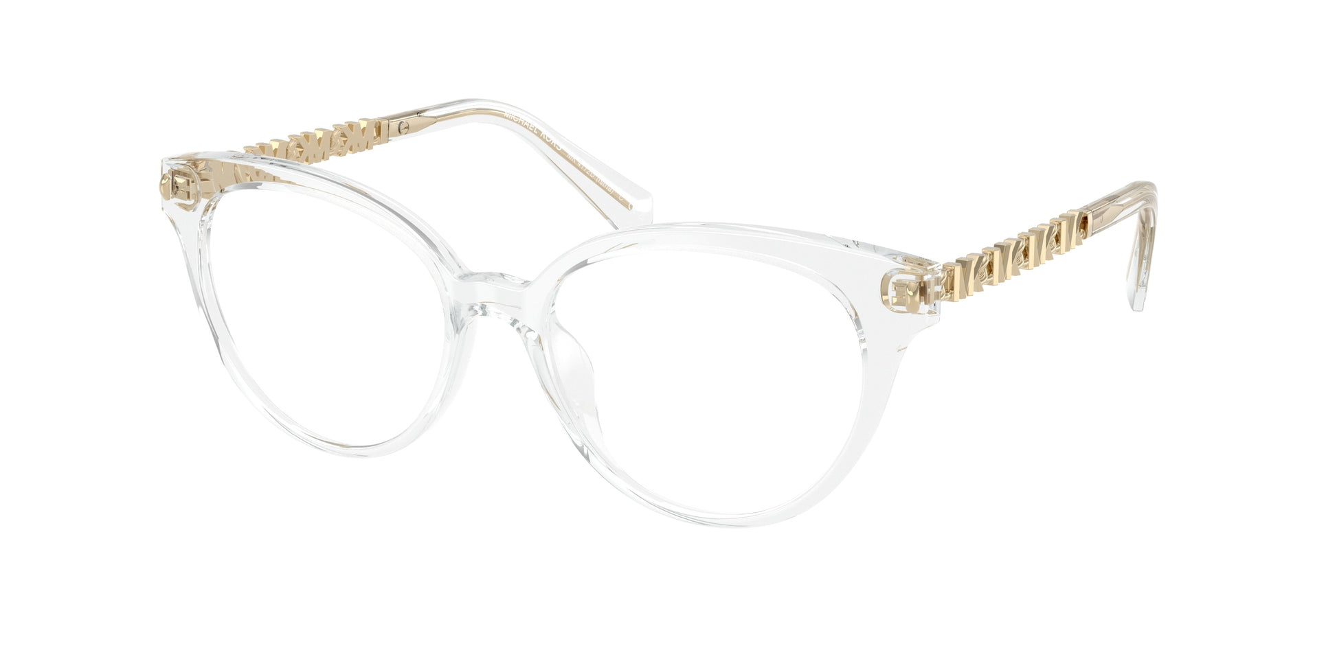 Michael Kors ISTRIA MK4172U Round Eyeglasses  3015-Crystal 51-140-16 - Color Map Transparent