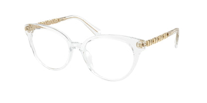 Michael Kors ISTRIA MK4172U Round Eyeglasses  3015-Crystal 51-140-16 - Color Map Transparent