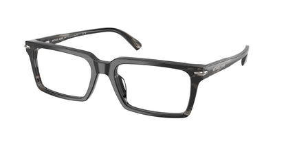 Michael Kors GRAND TARGHEE MK4173U Rectangle Eyeglasses  4034-Black Horn 56-145-18 - Color Map Black